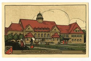 Gumbinnen, Stadt, Kreis Gumbinnen Schützenstraße Gumbinnen, Schützenhaus VIII Гумбиннен, дом стрелкового общества, VIII
