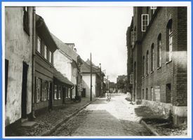 Fischhausen, Stadt, Kreis Samland Fischhausen, Kirchenstraße, rechts Pastorat 