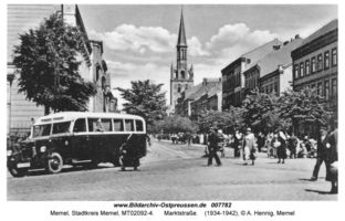 Memel, Stadt, Stadtkreis Memel Marktstraße