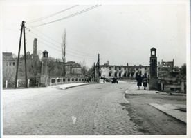 Braunsberg Kr. Braunsberg, Kreis Braunsberg Braunsberg, Partie an der Passargebrücke?? - Kriegsschäden Ostpreußen, Zweiter Weltkrieg und das Ende