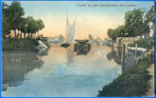 Labiau, Kreis Labiau Labiau, Partie an der Drehbrücke bei Labiau Labiau, Orte im Kreis