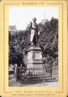 Königsberg (Pr.), Stadtkreis Königsberg Paradeplatz Königsberg, Kantdenkmal XII Königsberg, Kantdenkmäler und Kantgrabmal
