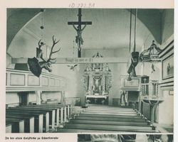 Scharfenrade, Kreis Lyck Scharfenrade, in der alten Holzkirche Шарфенраде, в старой деревянной церкви