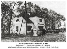 Königsberg (Pr.), Stadtkreis Königsberg Schönfließer Allee  Königsberg, Stadtteil Mühlenhof