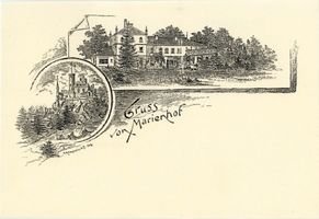 Marienhof Kr. Samland, Gem. Marienhof, Kreis Samland Marienhof Kr. Samland, Burg?? und Guthaus Мариенхоф, район Самбия, крепость?? и усадебный дом