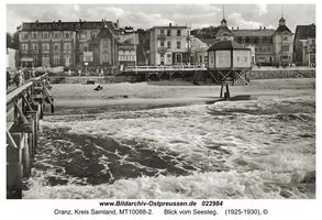 Cranz Kr. Samland, Ort, Kreis Samland  Cranz, Seesteg