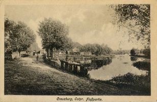 Kreuzburg (Ostpr.), Kreis Preußisch Eylau Creuzburg, Flusspartie 