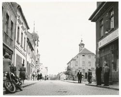 Sensburg, Stadt, Kreis Sensburg Sensburg, Straße mit Rathaus 