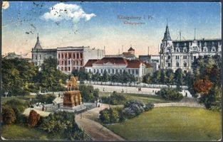 Königsberg (Pr.), Stadtkreis Königsberg Paradeplatz Königsberg, Paradeplatz mit Königsgarten II Königsberg, Paradeplatz und Königsgarten