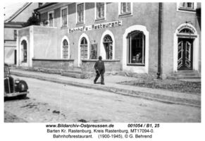 Barten Kr. Rastenburg, Kreis Rastenburg Hauptstraße (fr. Rastenburger Straße)