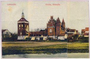 Liebemühl, Kreis Osterode Liebemühl, Ev. Kirche (Südseite) V 