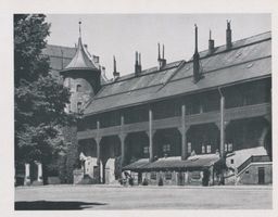 Königsberg (Pr.), Stadtkreis Königsberg Königsberg , Schloßhof mit Blutgericht Königsberg, Weinrestaurant  Blutgericht  im Schloß