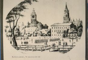 Königsberg (Pr.), Stadtkreis Königsberg Königsberg (Pr.), Schloßkirche, Lithographie Königsberg, Schloßkirche