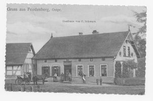 Friedenberg, Kreis Gerdauen Friedenberg, Gasthaus F. Schwarz 
