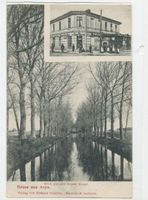 Arys, Kreis Johannisburg Arys, Partie am Kanal, Restaurant & Konditorei Richard Olschies Арис, место у канала, ресторан и кондитерская Рихарда Ольши