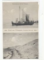 Pillkoppen, Kreis Samland Pillkoppen, Fischerboote, Dünen 