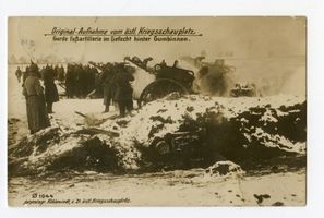 Gumbinnen, Stadt, Kreis Gumbinnen Gumbinnen, Garde Fußartillerie im Gefecht hinter Gumbinnen Gumbinnen, 1. Weltkrieg