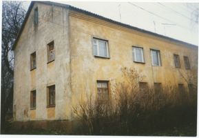 Metgethen, Ort und Bahnstation, Stadtkreis Königsberg Schlageterweg 4-5 Metgethen, Ortsteil Gartenstadt, Schlageterweg 4-5 Metgethen, Häuser früher und heute