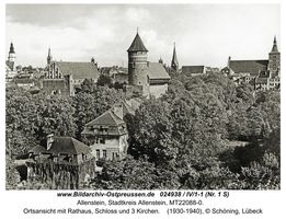 Allenstein, Stadtkreis Allenstein  Allenstein, Schloß