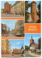 Allenstein, Stadtkreis Allenstein Allenstein, Ortsansichten, Hohes Tor, Markt, Schloß, Jakobikirche Алленштайн, виды местечка: Высокие ворота, рынок, замок, кирха Св. Якова