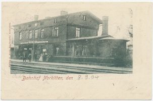 Norkitten, Kreis Insterburg Norkitten, Bahnhof 