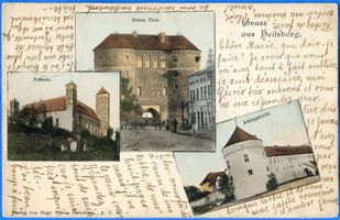 Heilsberg Kr. Heilsberg, Stadt, Kreis Heilsberg Heilsberg Kr. Heilsberg, Hohes Tor, Schloß, Amtsgericht Хайльсберг, уезд Хайльсберг, Высокие ворота, замок, участковый суд