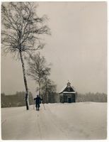 Bischofstein, Kreis Rößel Bischofstein, Glocksteiner Kapellchen, Winterbild 