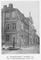 Preußisch Holland, Stadt, Kreis Preußisch Holland Lange Straße 118 Preußisch Holland, Langgasse 118, das v. Langenfeldtsche Haus, erbaut 1784 