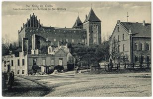 Neidenburg, Stadt, Kreis Neidenburg Neidenburg, Zerstörungen am Schloß Neidenburg, Schloß