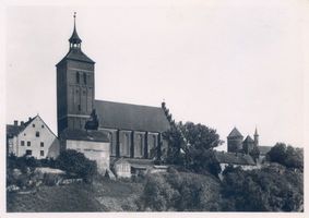 Rößel, Stadt, Kreis Rößel Rößel, Schloss und Katholische Kirche IV 