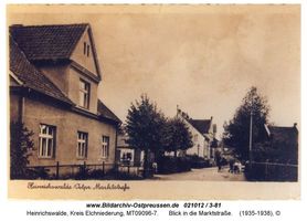 Heinrichswalde Kr. Elchniederung, Kreis Elchniederung Marktstraße, Heinrichswalde