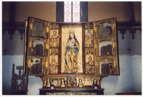 Frauenburg, Kreis Braunsberg Frauenburg, Dom, Innenansicht, Spätgotischer Flügelaltar von 1504 II Фрауэнбург, кафедральный собор, интерьер, позднеготический складной алтарь 1504 года, II