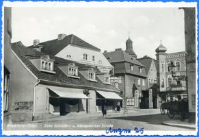 Angerburg Kr. Angerburg, Stadt, Kreis Angerburg Angerburg, Ecke Schlossstraße und Königsberger Straße II Ангербург, угол Шлоссштрассе и Кёнигсбергерштрассе, II