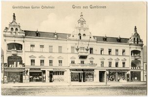 Gumbinnen, Stadt, Kreis Gumbinnen Gumbinnen, Geschäftshaus Gustav Czibulinski 