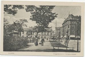 Elbing, Stadt, Stadtkreis Elbing Heilige-Geist-Straße Elbing, Kriegerdenkmal und Heilige-Geist-Straße 