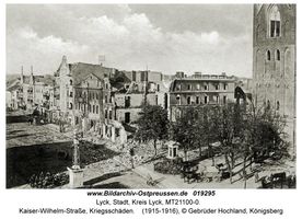 Lyck, Stadt, Kreis Lyck Straße der SA (fr. Kaiser-Wilhelm-Straße)