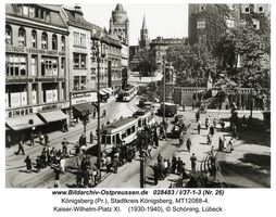 Königsberg (Pr.), Stadtkreis Königsberg Kaiser-Wilhelm-Platz  Königsberg, Stadtteil Altstadt (Umgebung des Schlosses)
