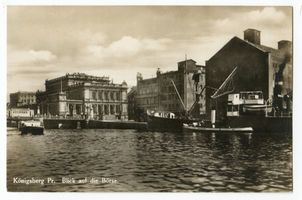 Königsberg (Pr.), Stadtkreis Königsberg Königsberg (Pr.), Blick auf die Börse Königsberg, Börse am Pregel
