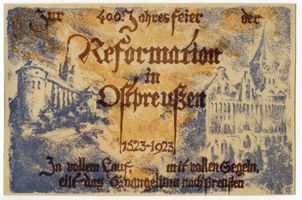 Königsberg (Pr.), Stadtkreis Königsberg Königsberg (Pr.), 400. Jahresfeier der Reformation in Ostpreußen Кёнигсберг (Пр.), празднование 400-летия Реформации в Восточной Пруссии