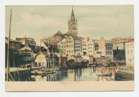 Königsberg (Pr.), Stadtkreis Königsberg Königsberg (Pr.), Hundegatt mit Blick zum Schloß Königsberg, Schloß