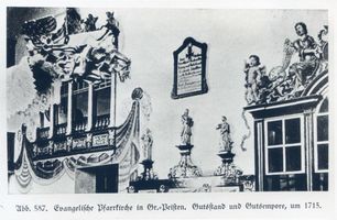 Groß Peisten, Gut, Kreis Preußisch Eylau Groß Peisten, Gut, Kirche, Innenansicht III Гросс-Пайстен, имение, церковь, вид изнутри, III
