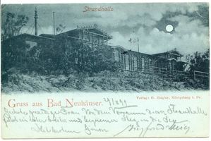 Neuhäuser, Kreis Samland Neuhäuser, Strandhalle im Mondschein 