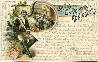 Königsberg (Pr.), Stadtkreis Königsberg Königsberg, Grußpostkarte von der Universität Königsberg, Universität