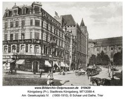 Königsberg (Pr.), Stadtkreis Königsberg Fritz-Tschierse-Platz (fr. Gesekusplatz)