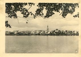 Lyck, Stadt, Kreis Lyck Lyck, Blick über den Lyck-See auf die Stadt VIII 