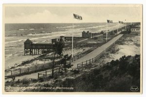 Kahlberg-Liep, Ort, Kreis Elbing Kahlberg, Strand und Promenade 