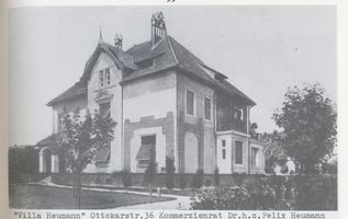 Königsberg (Pr.), Stadtkreis Königsberg Ottokarstraße 36 Königsberg, Amalienau, Ottokarstraße 36,  Villa Neumann , südwestliche Blickrichtung Königsberg, Stadtteil Amalienau