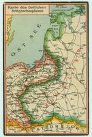  Ostpreußen, östlicher Teil, Karte des Kriegsschauplatzes im 1. Weltkrieg Erster Weltkrieg