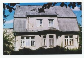 Metgethen, Ort und Bahnstation, Stadtkreis Königsberg Adolf-Hitler-Weg 31 Metgethen, Adolf-Hitler-Weg,  ehemalige Städt. Oberschule für Jungen, IV Metgethen, Häuser früher und heute