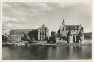 Marienburg, Westpr., Kreis Marienburg Marienburg i. Westpr., Die Marienburg von der Nogatseite (Westseite) VI Ostpreußen, Zweiter Weltkrieg und das Ende
